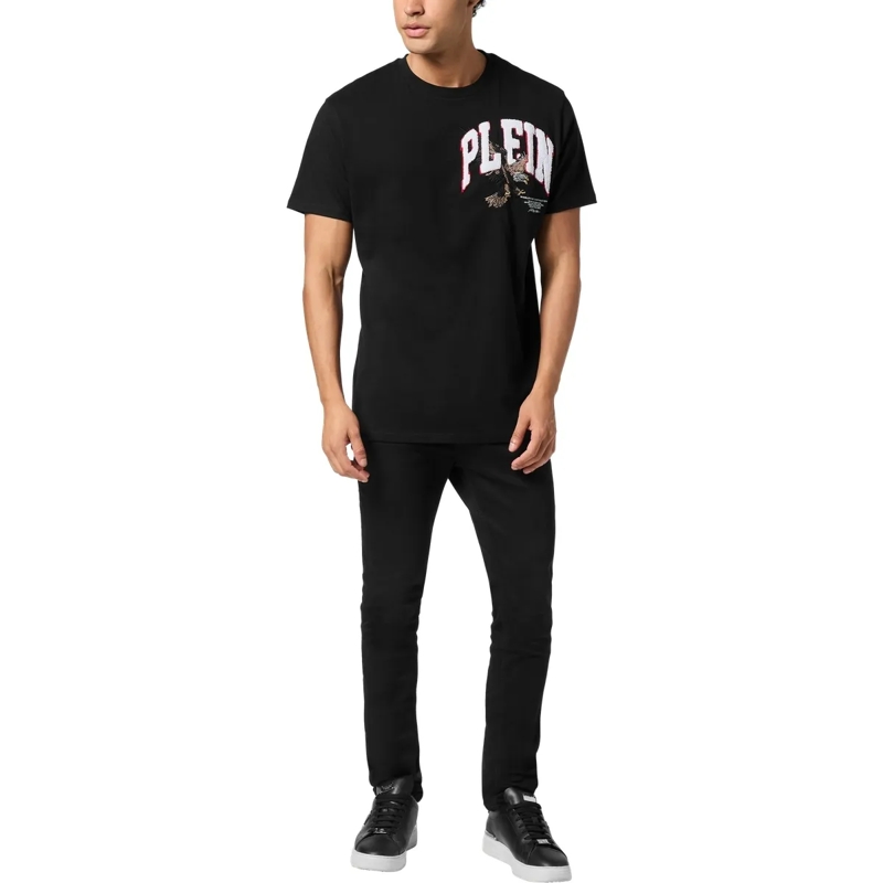 Philipp Plein T-Shirt T-Shirt Round Neck Ss Eagle Embellished schwarz(Image 3)