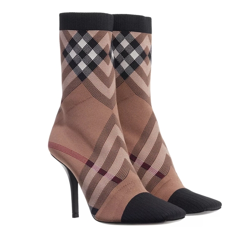Burberry Vintage Check Sock Boots Birch Brown Stiefel