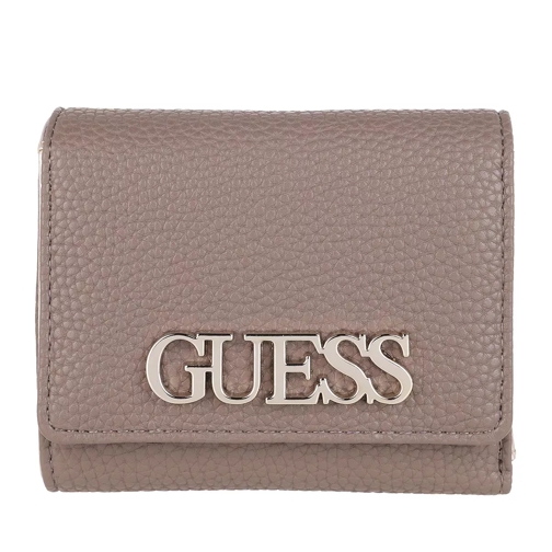 Guess Uptown Chic Small Trifold Wallet Taupe Tri-Fold Portemonnaie