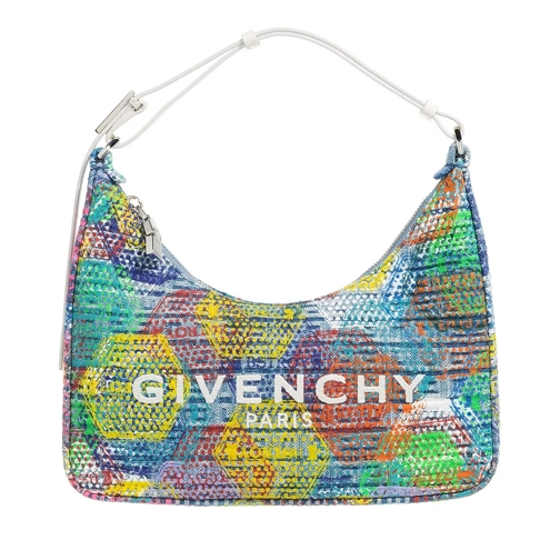 Givenchy Small Moon Cut Out in printed 4G denim Multicolored Hobo Bag