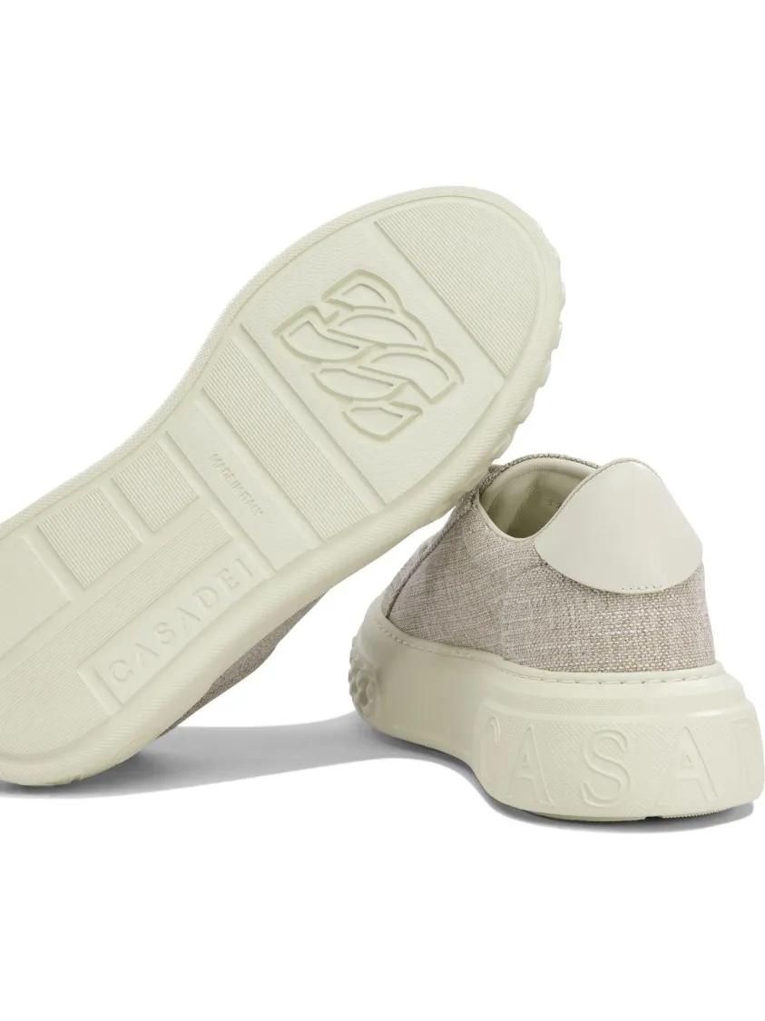 Thumbnail - Casadei Low-Top Sneaker - Textured Slip-On Sneakers With Cushioned Sole - Gr. 40 (EU) - in Grau - für Damen