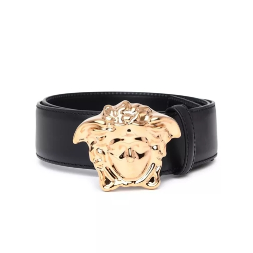 Versace Ceinture en cuir Black Leather La Medusa Belt Black