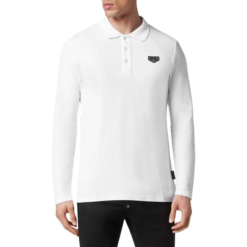 Philipp Plein Top Poloshirt weiss