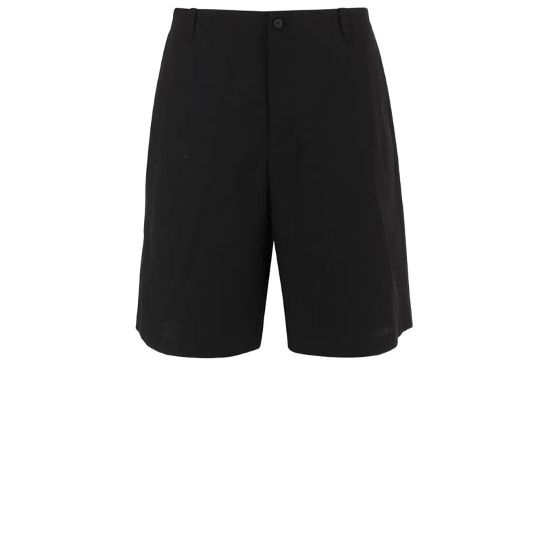 Jacquemus Casual Shorts Knee-Length Tailored Shorts With Button And Zipper Black