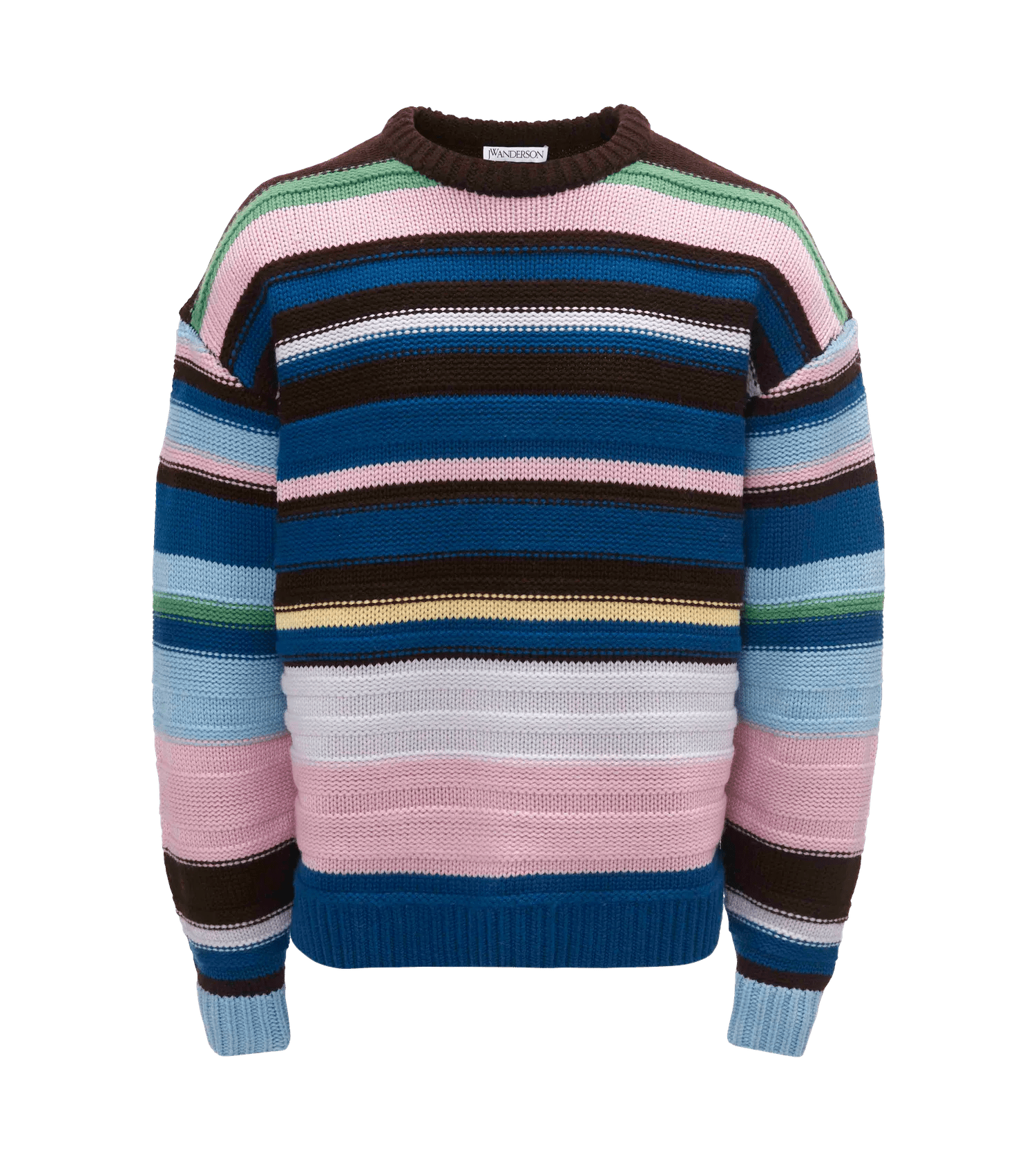 J.W.Anderson - Gestreifter Pullover mit tiefen Schultern - Größe L - bunt