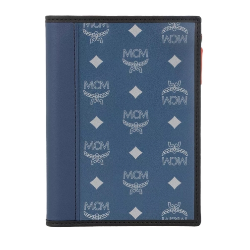 MCM Passport Holder Estate Blue Porta passaporto