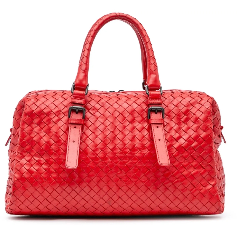 Bottega Veneta Sac week-end Nappa Intrecciato Boston Bag rot