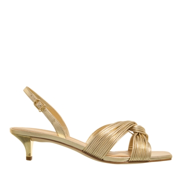 Michael Kors Alessia Kitten Sandal Pale Gold | Sandals