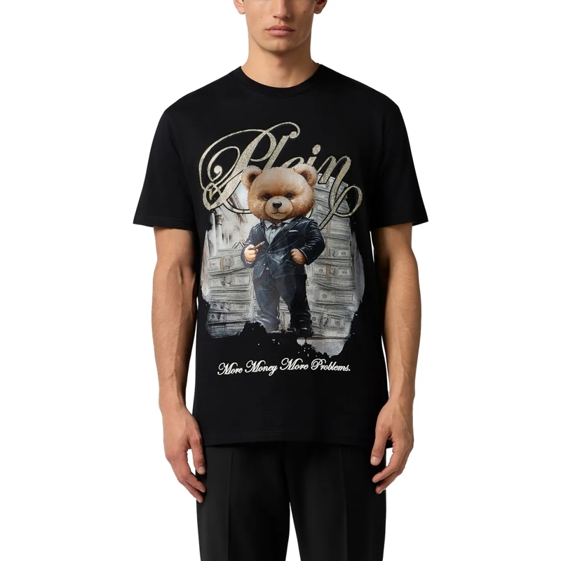 Philipp Plein T-Shirt Round Neck T-Shirt Teddy Money schwarz(Image 3)