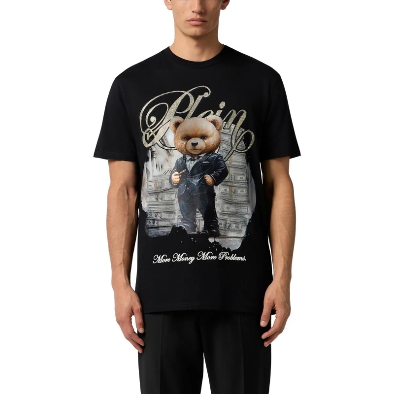 Philipp Plein T-Shirt Round Neck T-Shirt Teddy Money schwarz(Image 4)