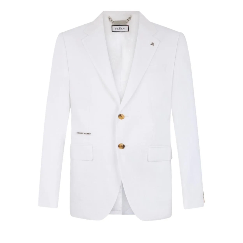Philipp Plein Blazer Linen Miami Vice Fit Blazer weiss