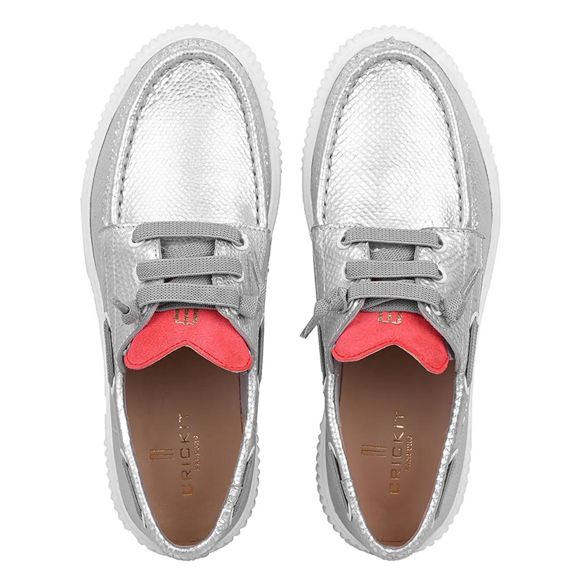 Thumbnail - Crickit Slipper & Pantoletten - Halbschuh TINA - Gr. 41 (EU) - in Silber - für Damen