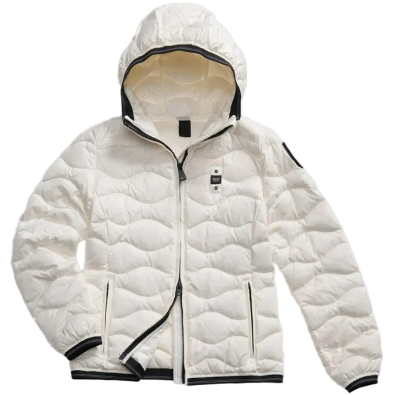 Blauer Veste de transition Coats White weiß