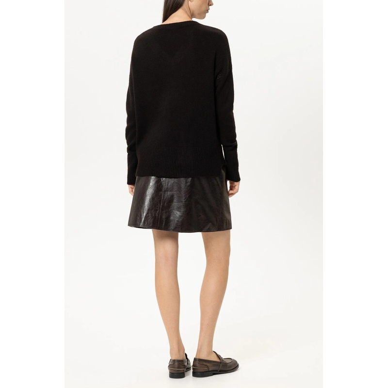 Luisa Cerano Trui V-Pullover aus Kaschmir-Mix truffle(Image 4)