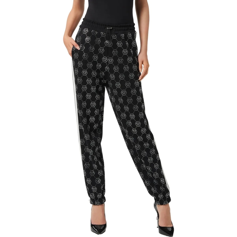 Philipp Plein Jogginghose Jogginghosen Monogram Verziert schwarz(Image 3)