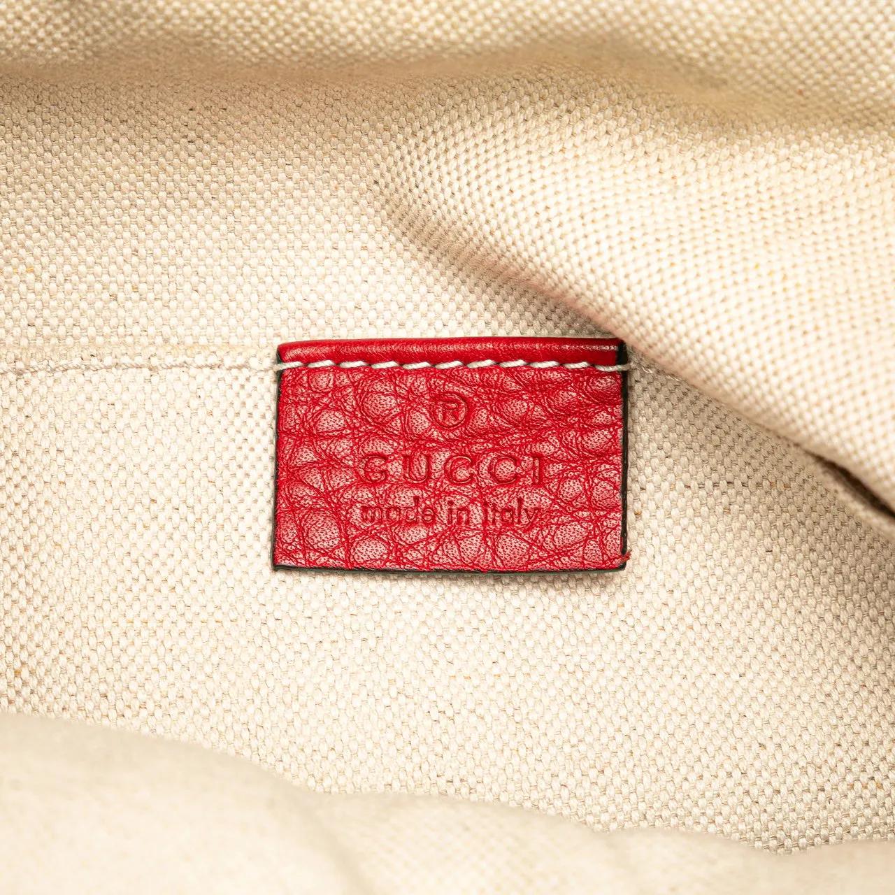 Thumbnail - Gucci Rucksäcke - Leather Bamboo Tassel Backpack - Gr. unisize - in Rot - für Damen