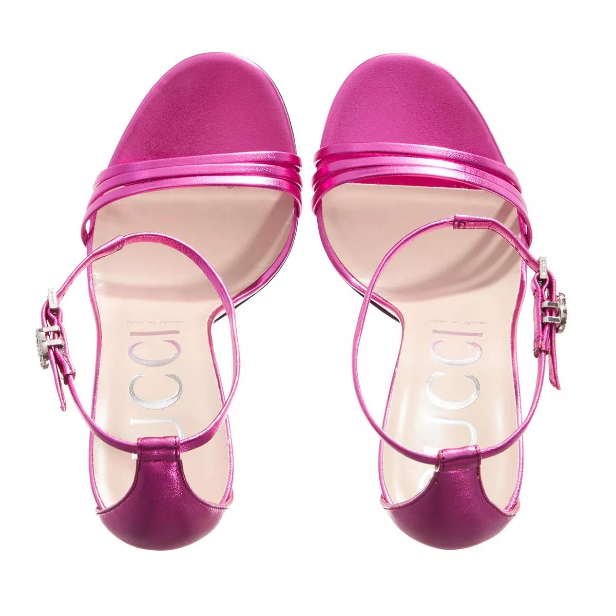 Gucci Pumps & high heels Heeled Metallic Sandal in roze