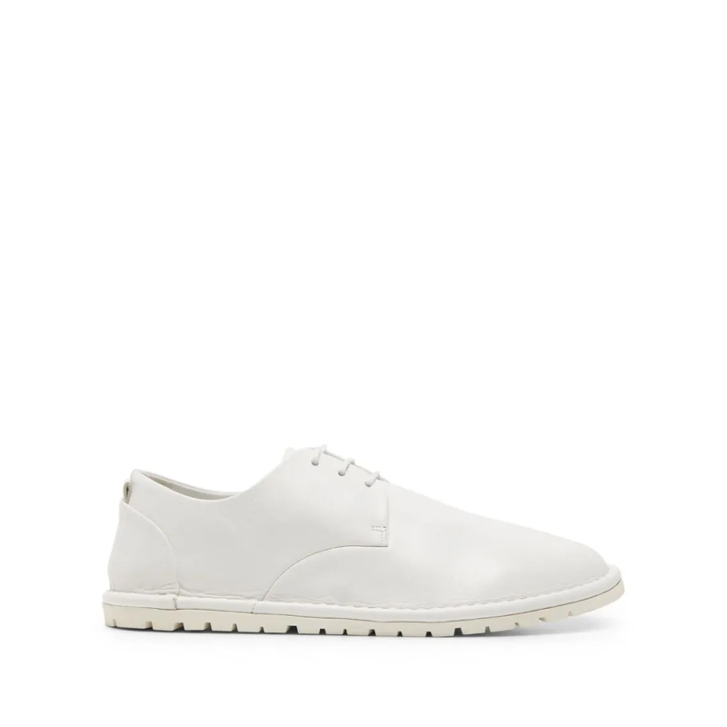 Marsèll Veterschoenen Optical White Flat Shoes White