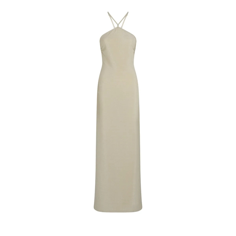 Karl Lagerfeld  SCHIMMERNDES STRANDKLEID Strandkleid beige