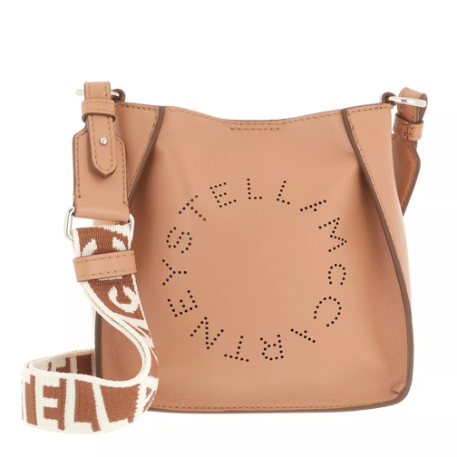 Stella McCartney Small Logo Hobo Bag Matt Camel Liten väska