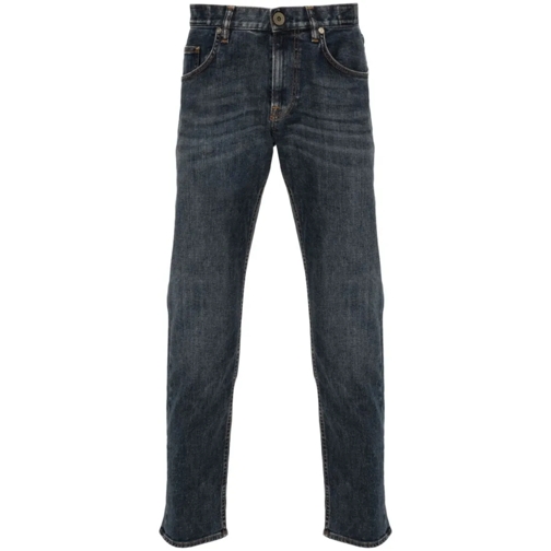 Eleventy Stonewashed Slim Cut Jeans Blue Jeans