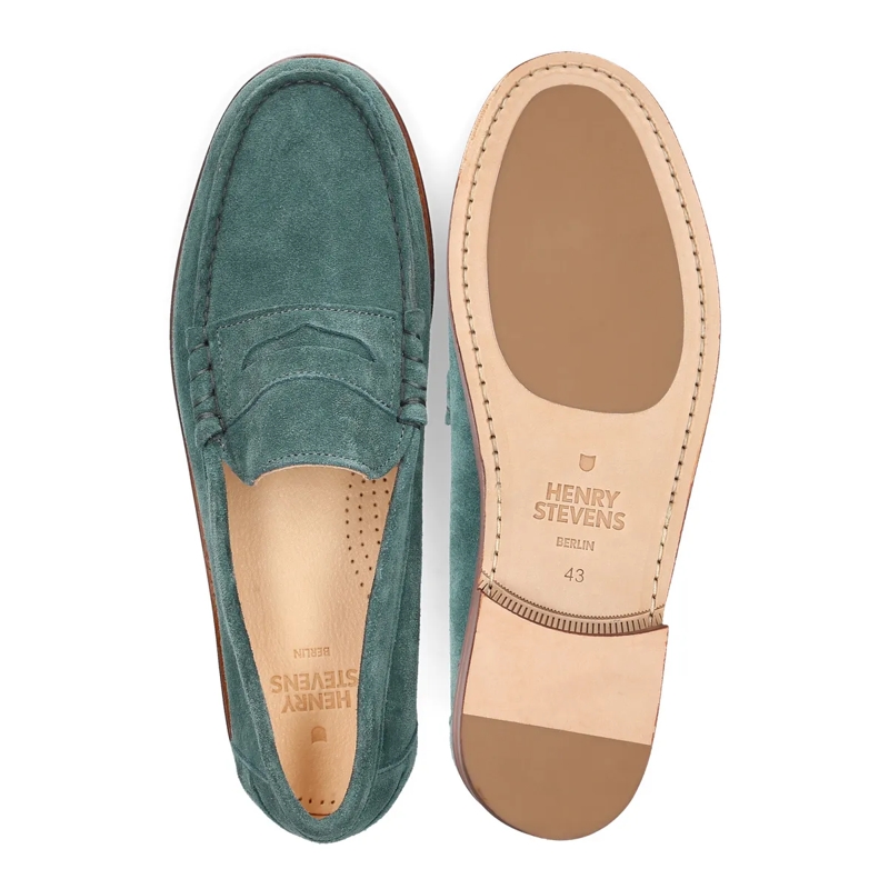 Henry Stevens Loafer Loafer Riley M PL petrol(Image 4)