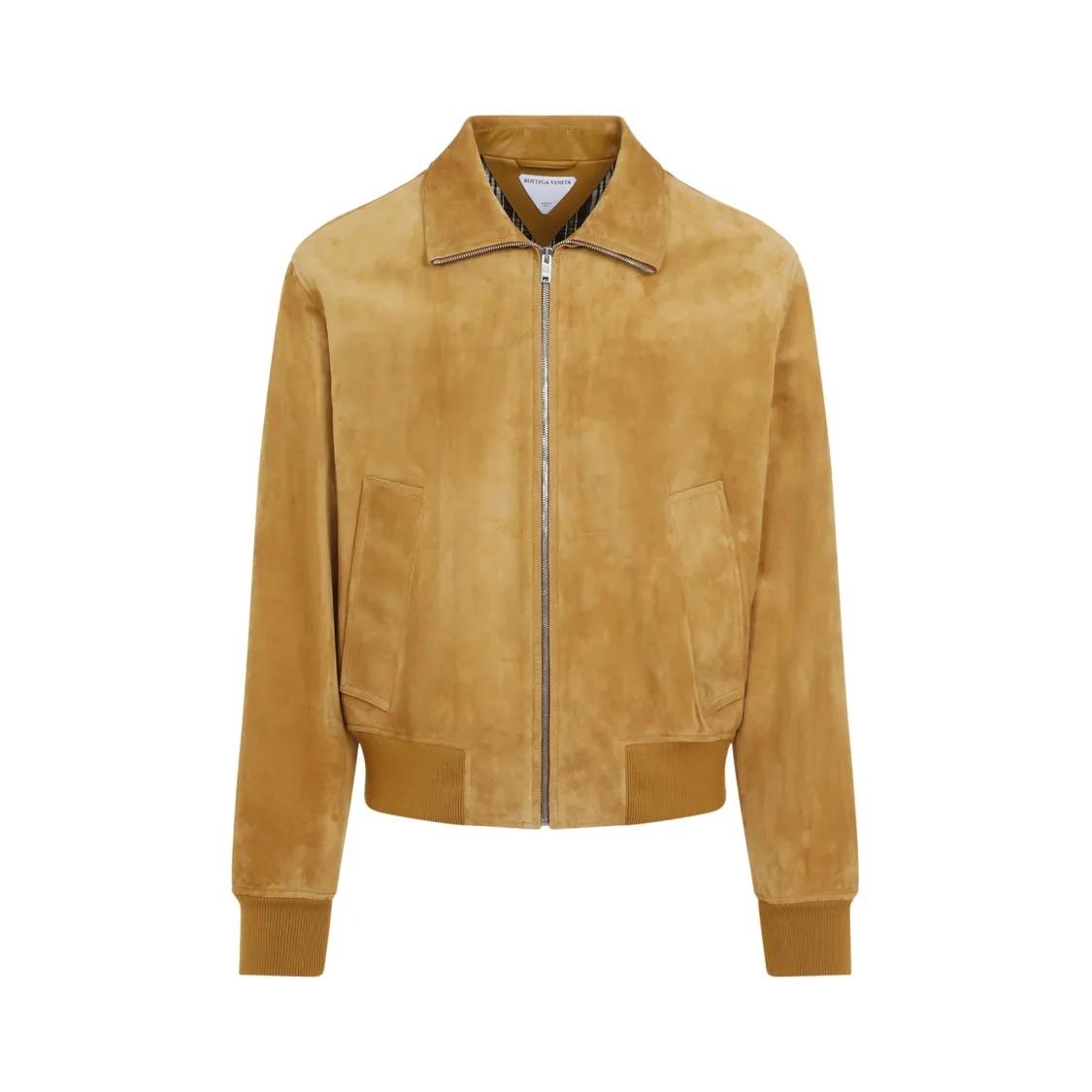 Bottega Veneta - Suede Bomber Jacket - Größe 50 - braun