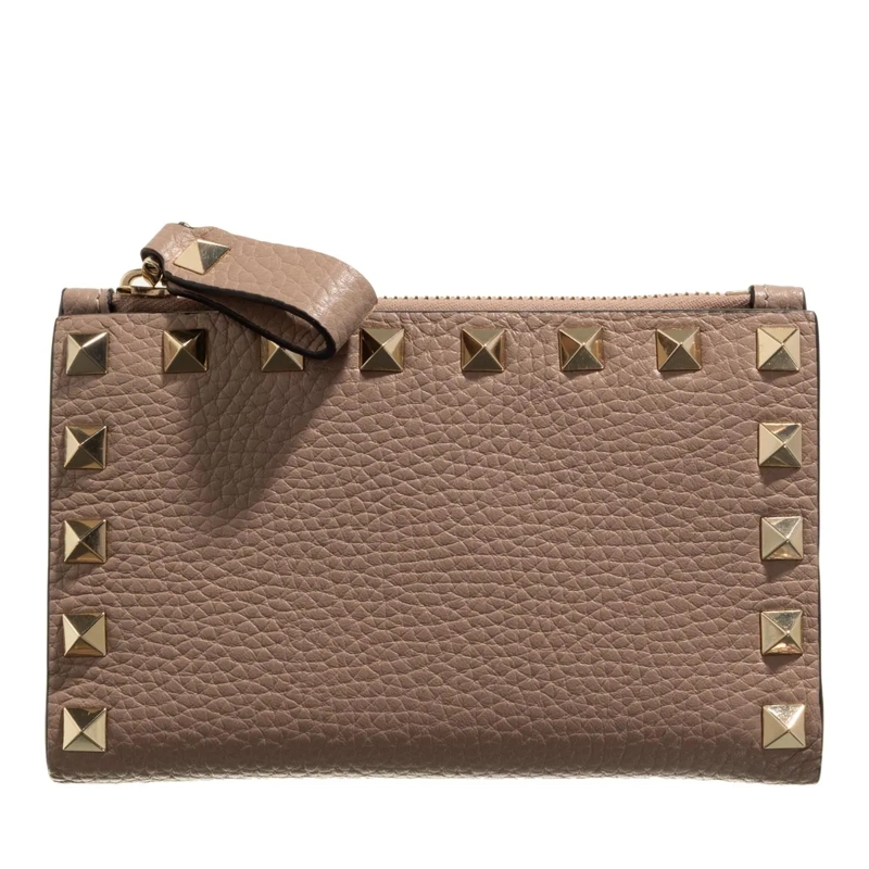 Valentino Garavani Geldbörse Card Case Rockstud Pudre