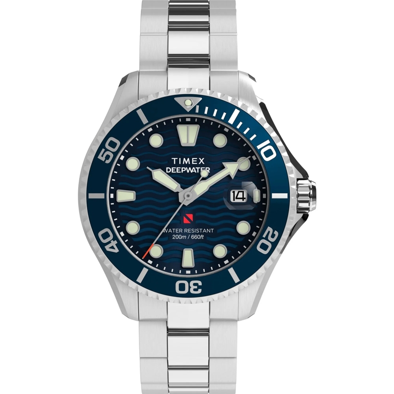 Timex Quarzuhr Quarz-Analoguhr Deepwater Meridian silber