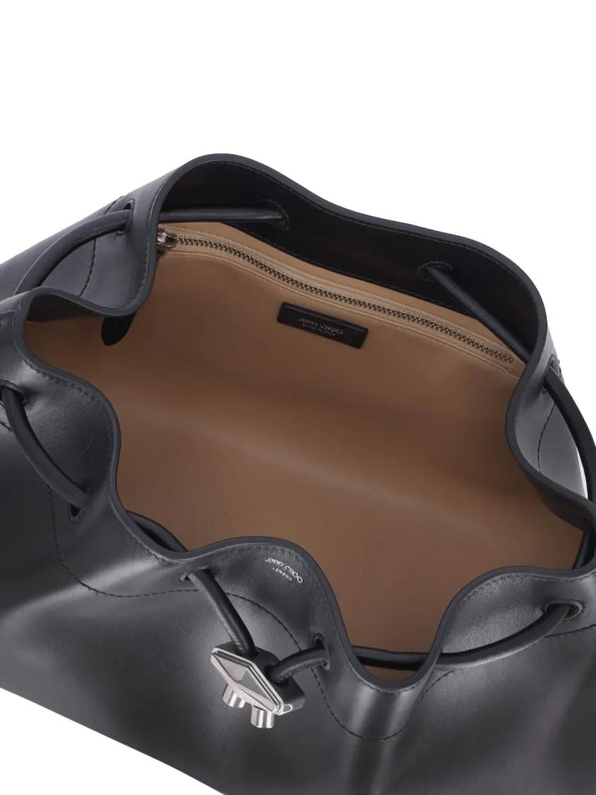 Jimmy Choo Bucket bags "Bon East West" Bucket Bag Black in zwart