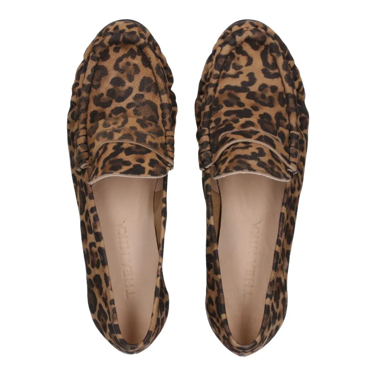 Thumbnail - Thea Mika Slipper & Pantoletten - Mokassins - Gr. 41 (EU) - in Leopardfarben - für Damen