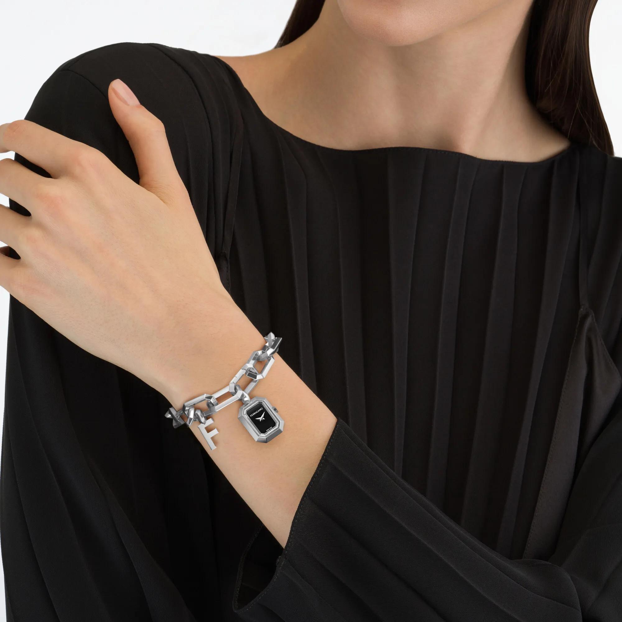 Thumbnail - Salvatore Ferragamo Uhr - Quarz-Analoguhr Ferragamo Charm - Gr. unisize - in Silber - für Damen