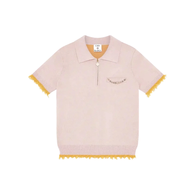 Casablanca Polohemd Double Face Polo pink pink