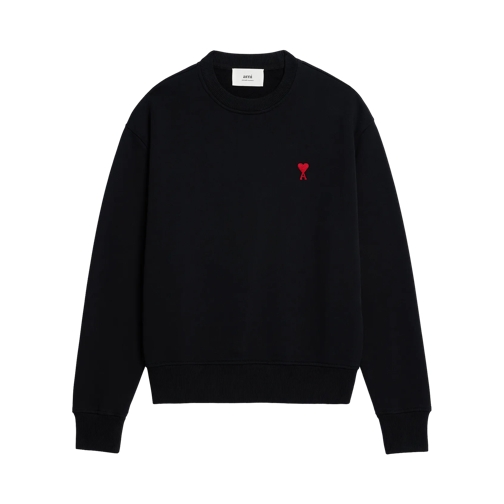 AMI Paris Sweatshirt mit Logo 001 BLACK Skjortor