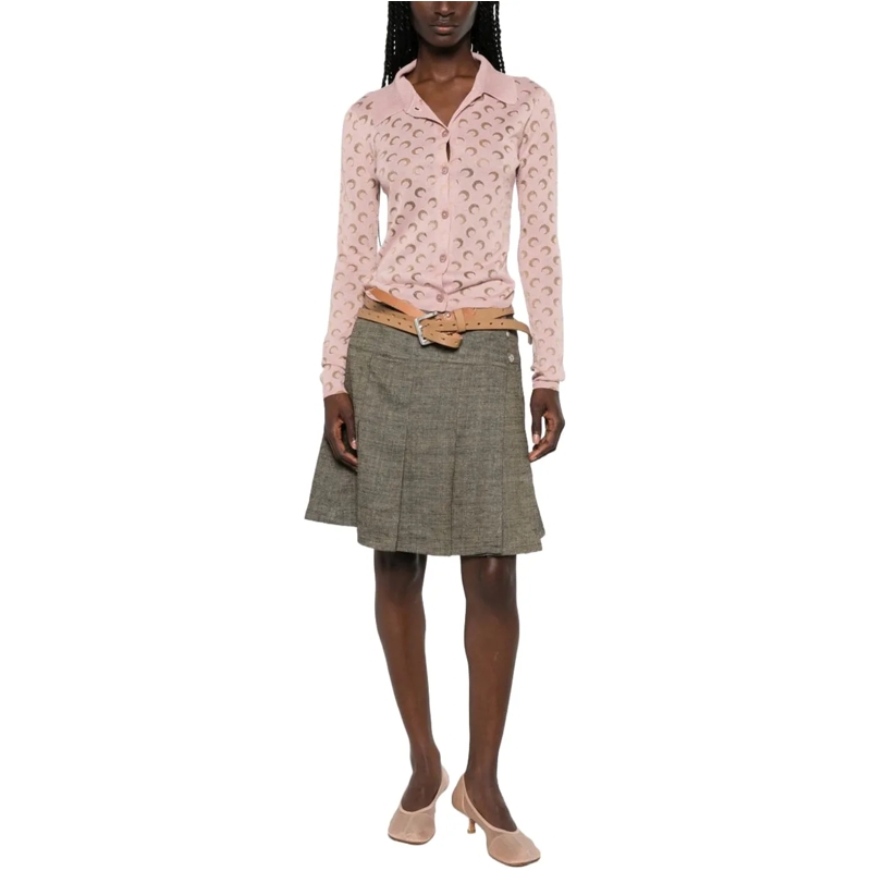 Marine Serre Chemisier Shirts Rosa rose(Image 5)