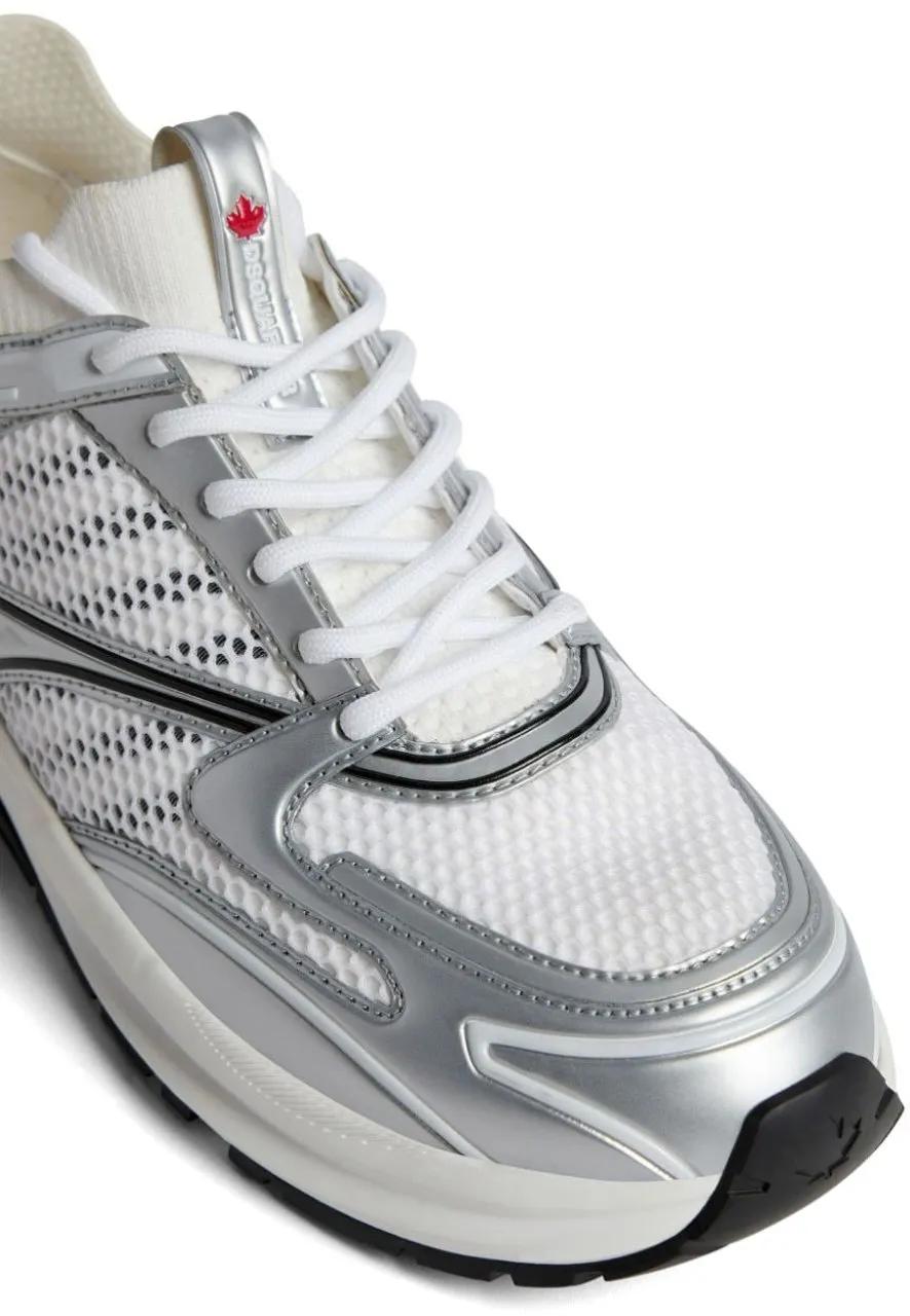 Thumbnail - Dsquared2 Low-Top Sneaker - Sneakers Whiteargento - Gr. 40 (EU) - in Silber - für Damen
