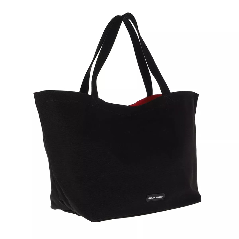 Karl Lagerfeld Shopper Rue St Guillaume Canvas Tote Black(Image 3)