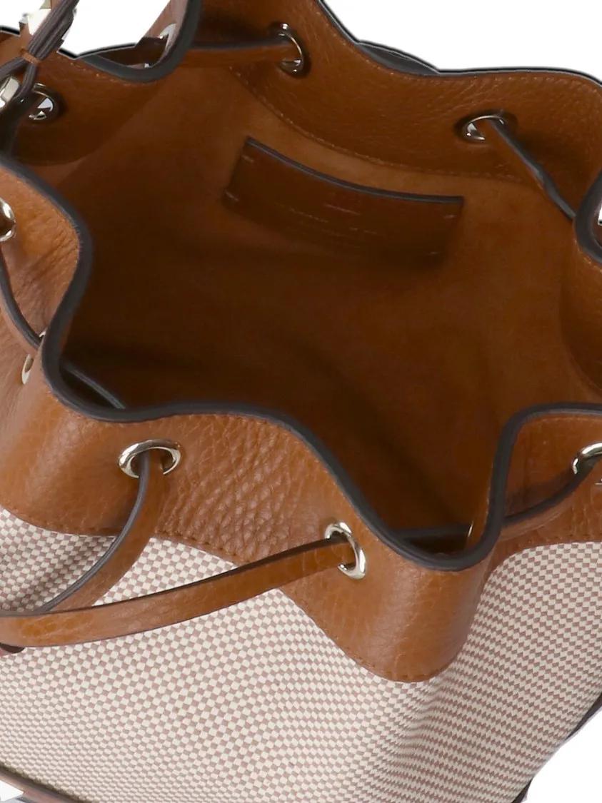 Valentino Garavani Bucket bags "Rockstud" Bucket Bag – Brown in bruin