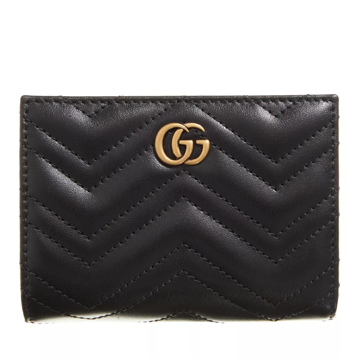 Gucci Wallet Trapunta Black Bi Fold Wallet