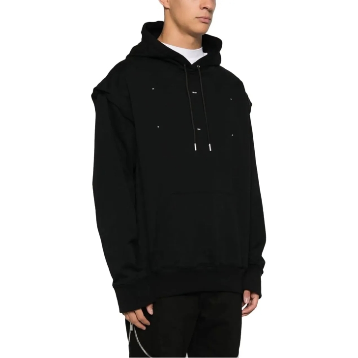 HELIOT EMIL outline logo hoodie black schwarz