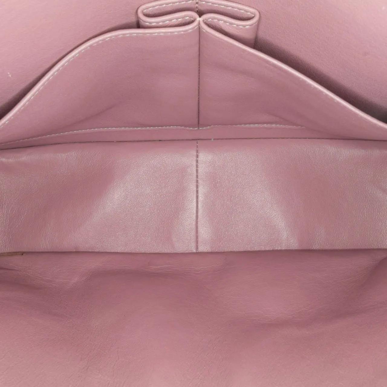 Chanel Shoppers Jumbo Classic Caviar Double Flap in poeder roze