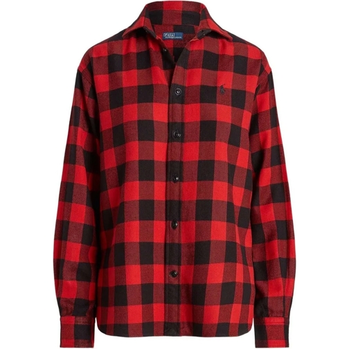 Ralph Lauren T-shirts Ramsey Relaxed Fit Plaid Shirt rot