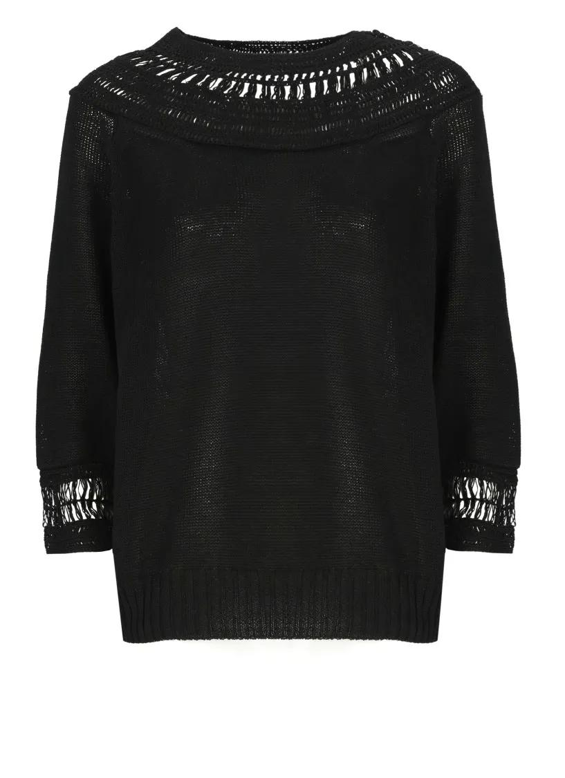 Thumbnail - Y-3 - Black Cotton Sweater - Größe S - schwarz