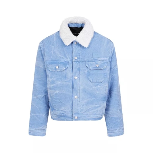 Acne Studios Powder Blue Cotton Jacket Blue 