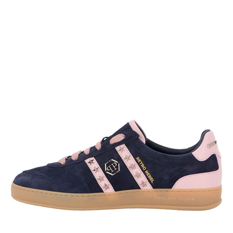 Philipp Plein Low-Top-Sneaker Elegante Einzigartigkeit für Ihre Freizeit mit die dunkel-blau