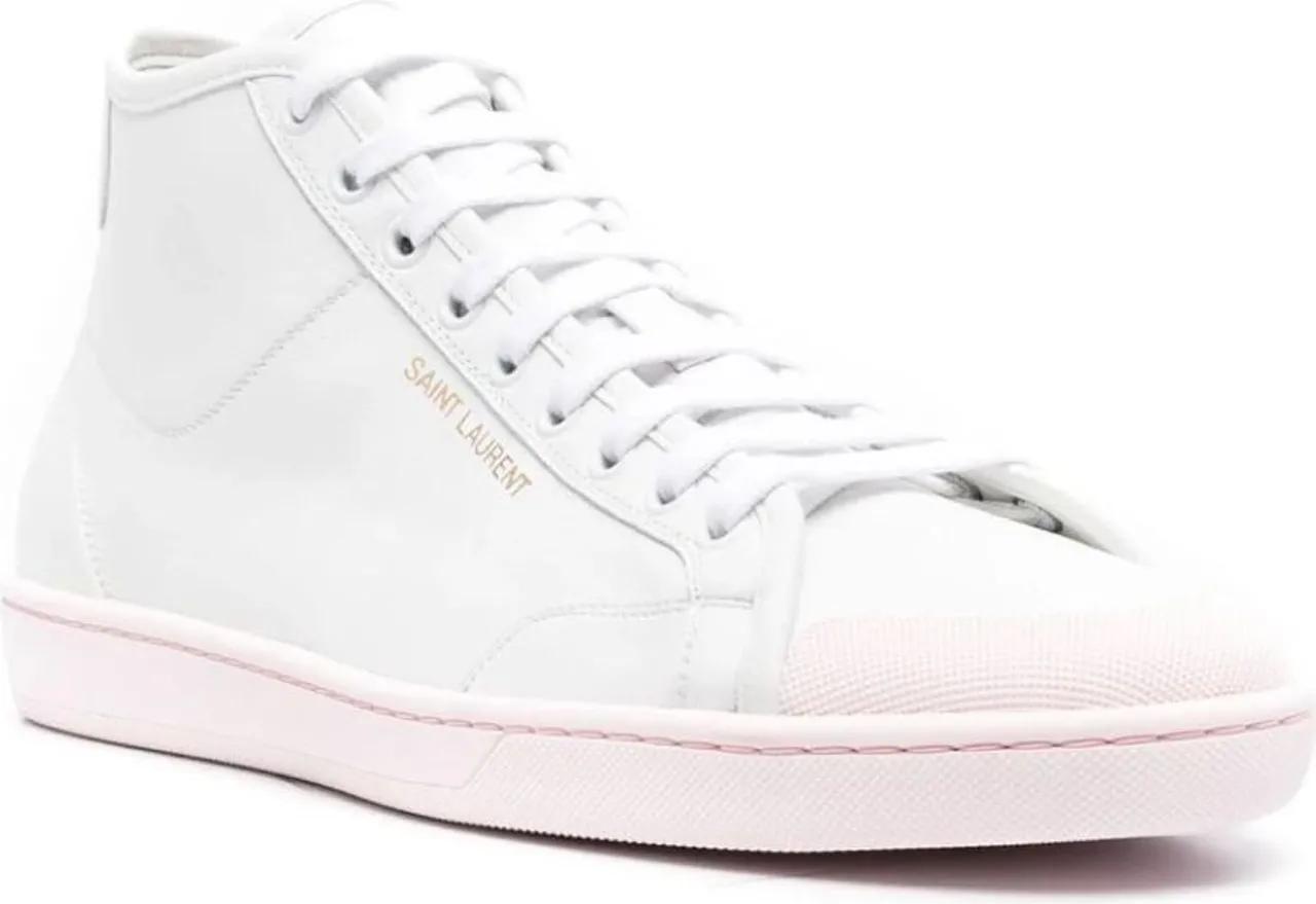 Thumbnail - Saint Laurent Low-Top Sneaker - Sl/39 Logo Mid-top Sneakers - Gr. 43 (EU) - in Weiß - für Damen