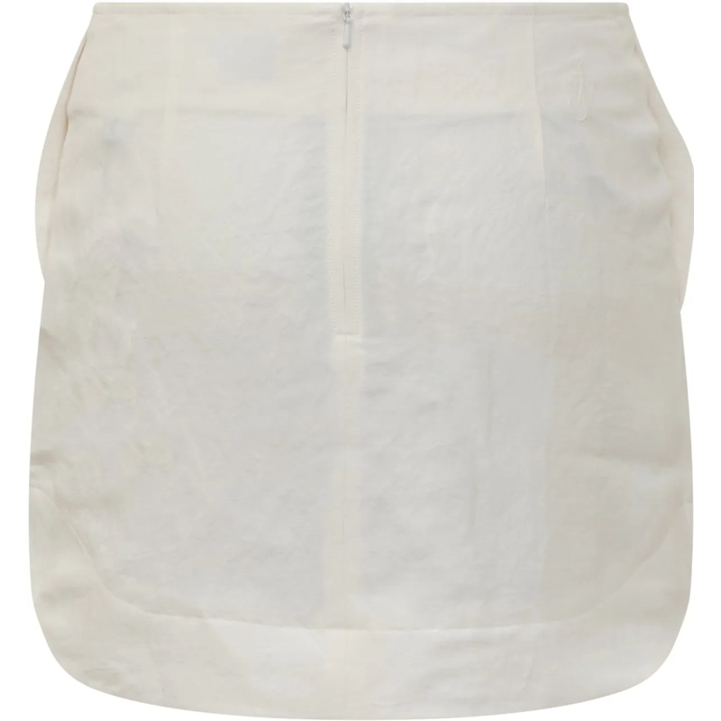 J.W.Anderson Minirock Mini Gonna Curved Hem weiß(Image 2)