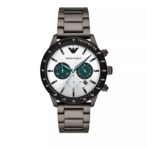 Emporio Armani Chronograph Stainless Steel Watch Gunmetal Kronograf