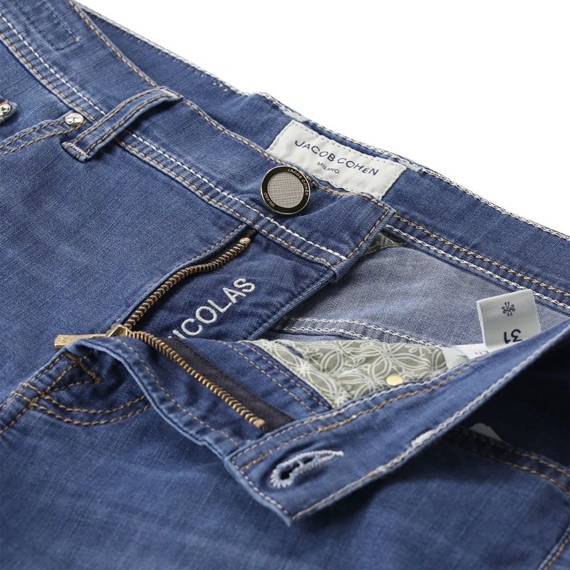Jacob Cohen Bermuda Shorts Slim-Fit Shorts Nicolas blau(Image 3)