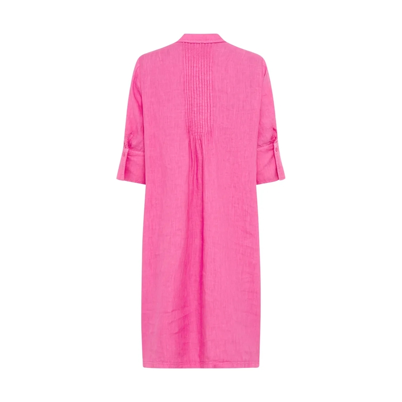 Marc Aurel Midikleid Leinenkleid pink(Image 5)